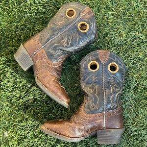 Ariat Toddler Roughstock Western Cowboy Boots - Square Toe Leather Unisex 9.5c